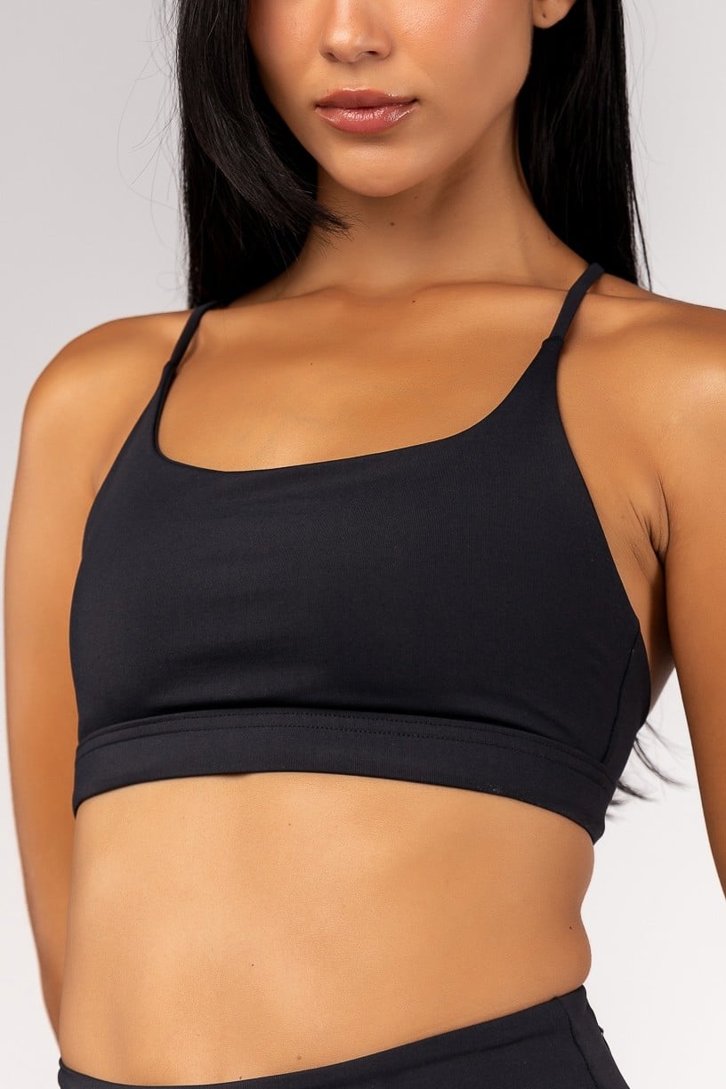 [CONJUNTO] Short + Top com Tiras Trabalhadas nas Costas (Preto) | Ref: K4688-B